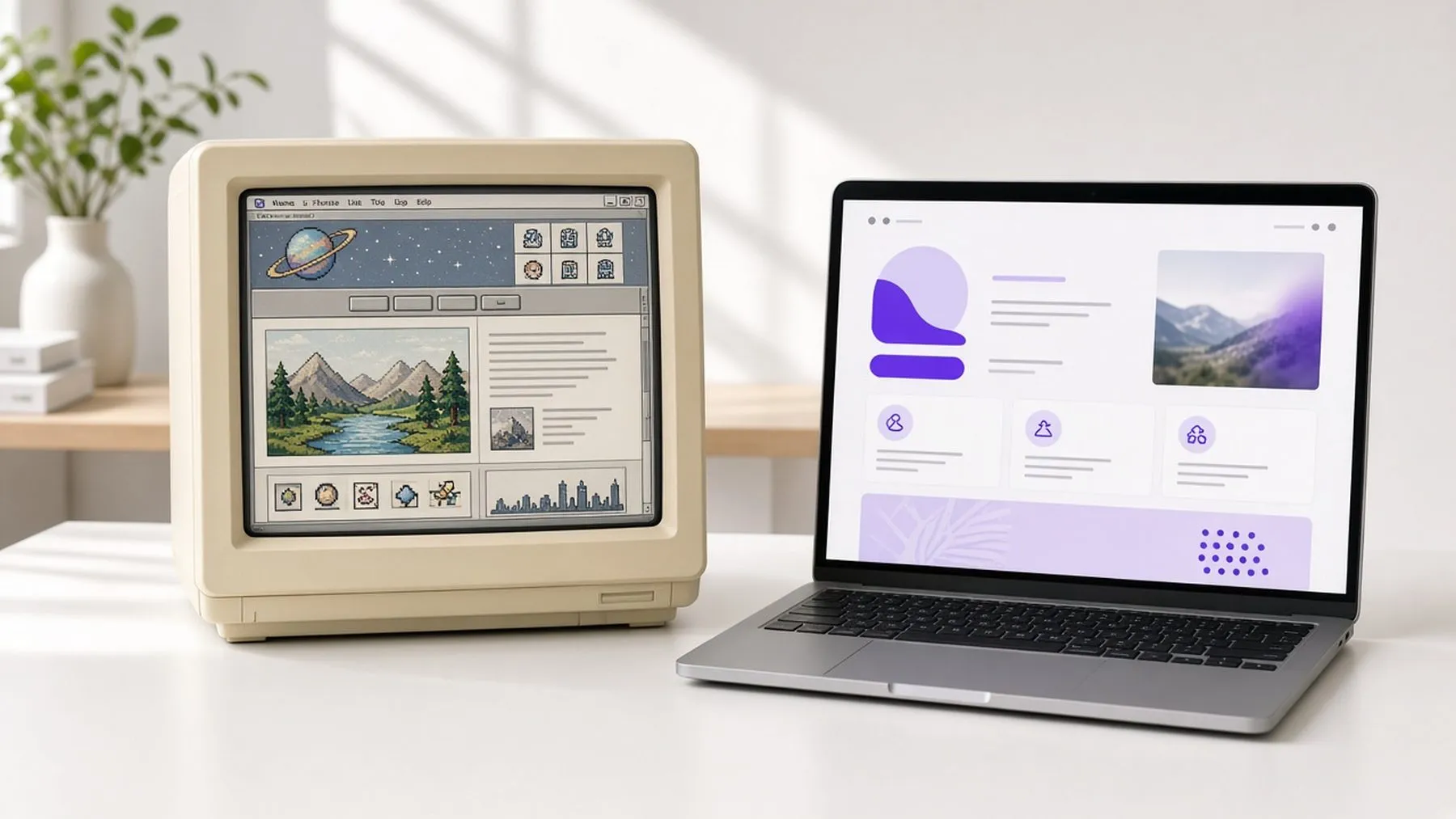 Old website redesigned for modern browsers